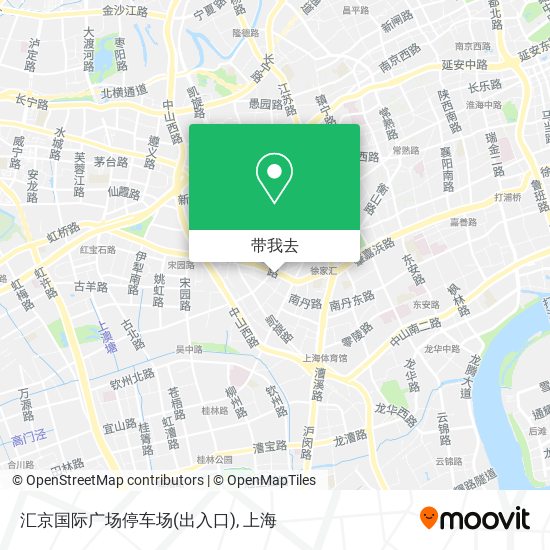 汇京国际广场停车场(出入口)地图