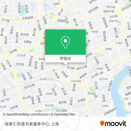 徐家汇街道为老服务中心地图