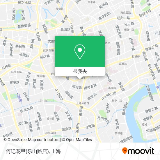 何记花甲(乐山路店)地图