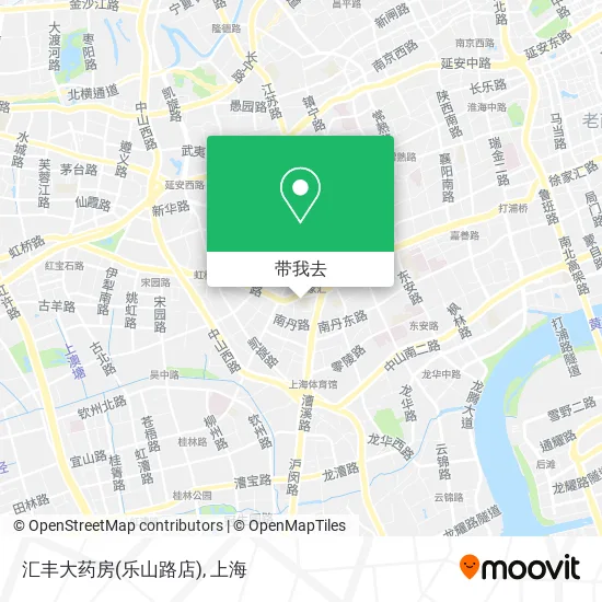 汇丰大药房(乐山路店)地图