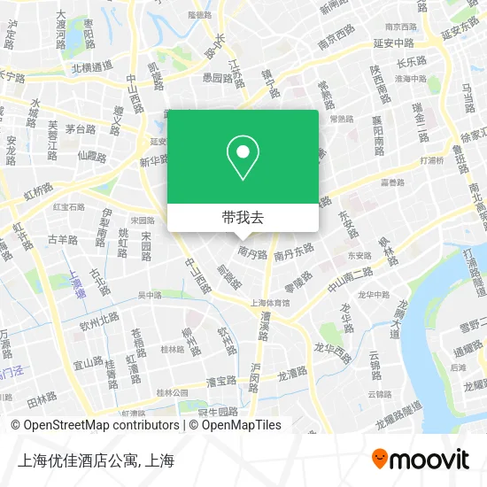 上海优佳酒店公寓地图