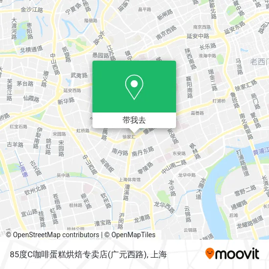 85度C咖啡蛋糕烘焙专卖店(广元西路)地图
