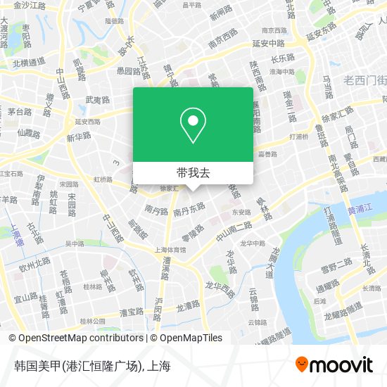 韩国美甲(港汇恒隆广场)地图