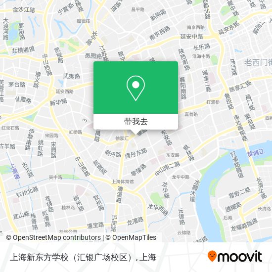上海新东方学校（汇银广场校区）地图