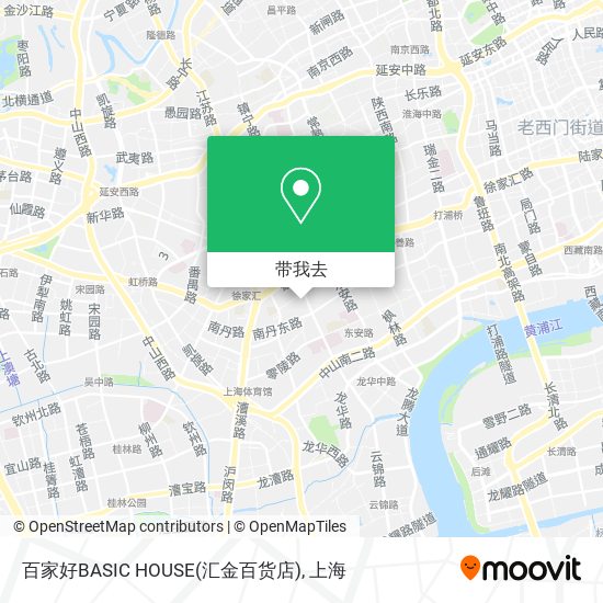 百家好BASIC HOUSE(汇金百货店)地图