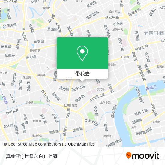 真维斯(上海六百)地图