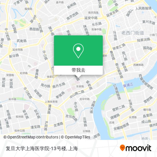 复旦大学上海医学院-13号楼地图