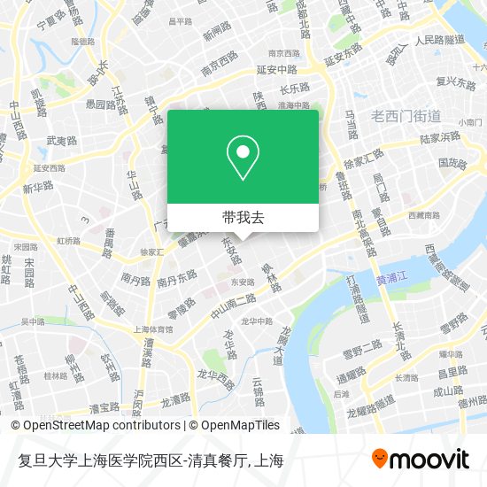 复旦大学上海医学院西区-清真餐厅地图