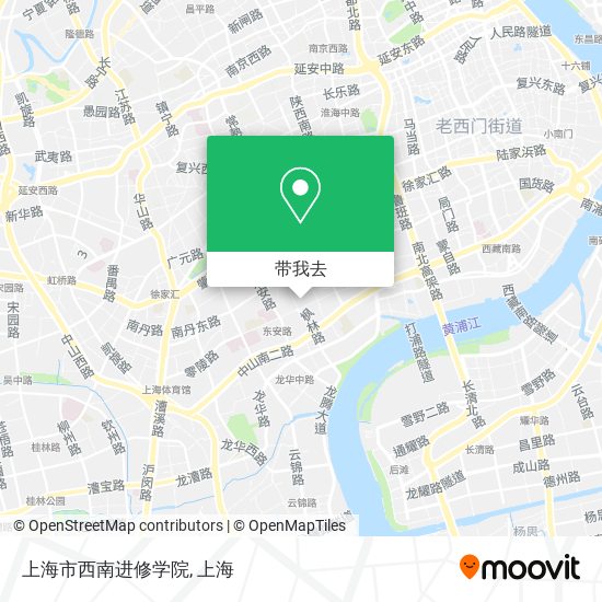 上海市西南进修学院地图