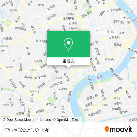 中山医院心肝门诊地图