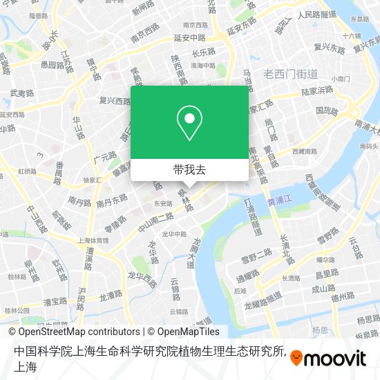 中国科学院上海生命科学研究院植物生理生态研究所地图