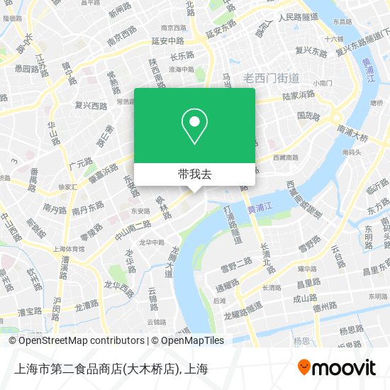 上海市第二食品商店(大木桥店)地图