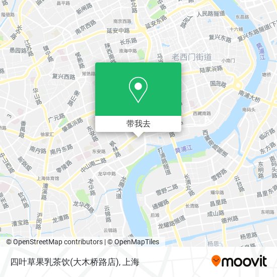 四叶草果乳茶饮(大木桥路店)地图