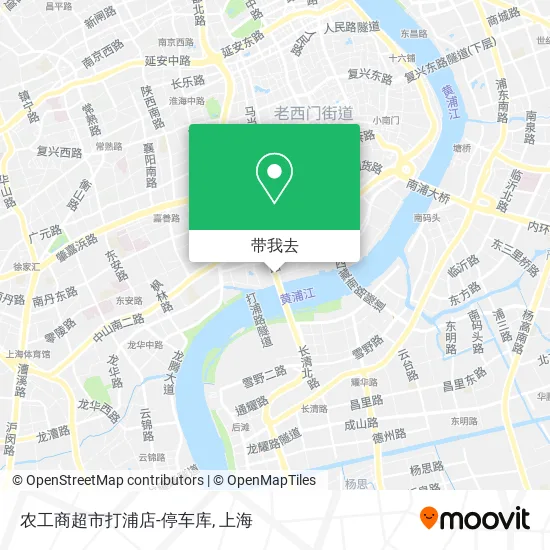 农工商超市打浦店-停车库地图