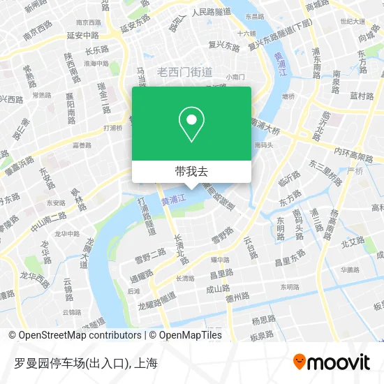 罗曼园停车场(出入口)地图