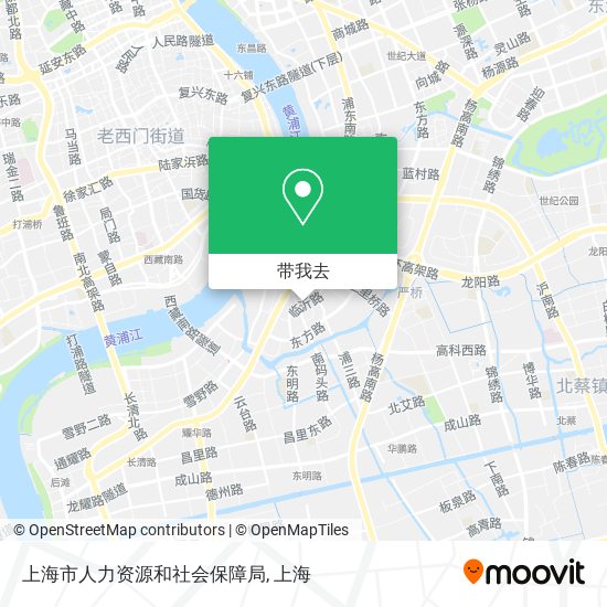 上海市人力资源和社会保障局地图