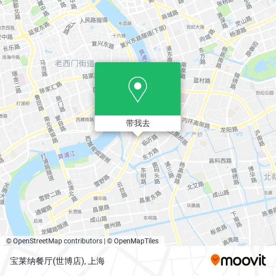 宝莱纳餐厅(世博店)地图