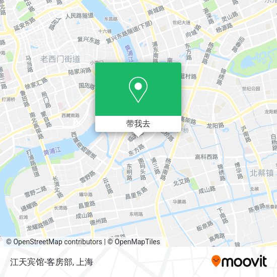 江天宾馆-客房部地图