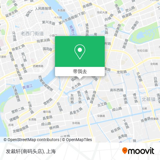 发裁轩(南码头店)地图