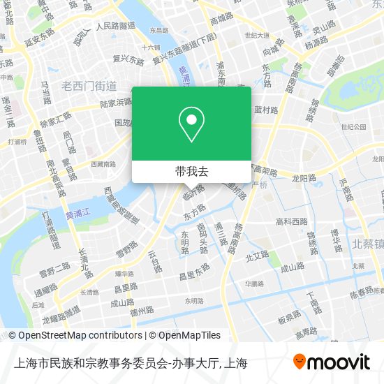 上海市民族和宗教事务委员会-办事大厅地图