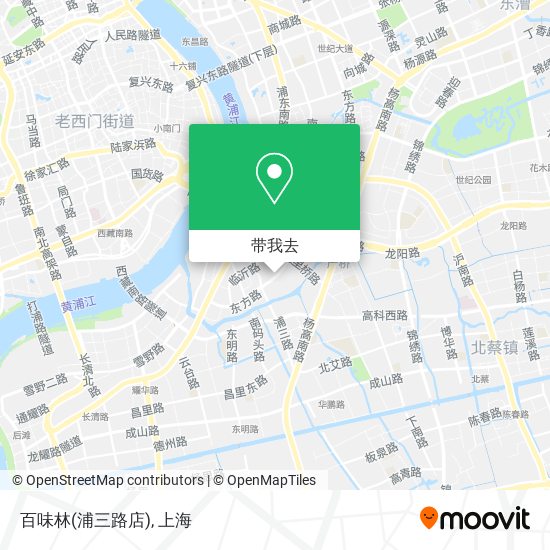 百味林(浦三路店)地图