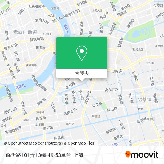 临沂路101弄13幢-49-53单号地图