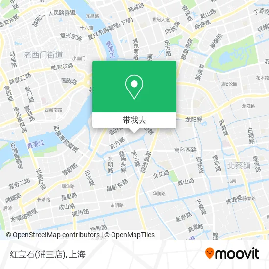 红宝石(浦三店)地图
