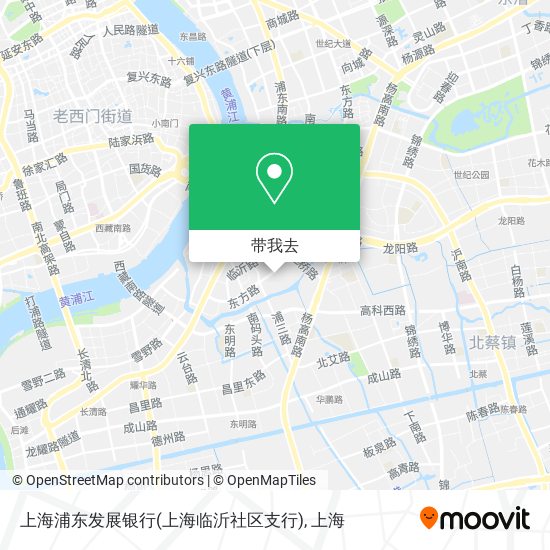 上海浦东发展银行(上海临沂社区支行)地图