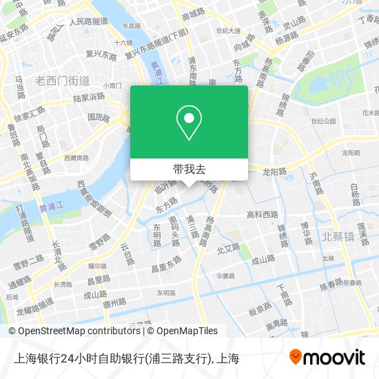 上海银行24小时自助银行(浦三路支行)地图