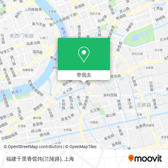 福建千里香馄饨(兰陵路)地图