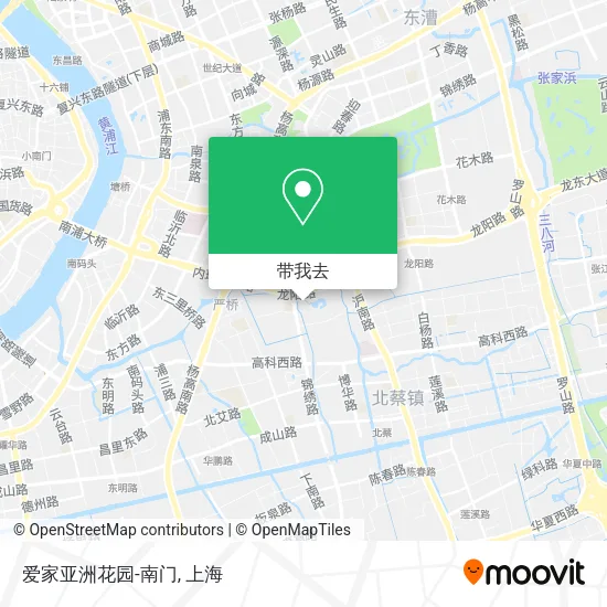 爱家亚洲花园-南门地图