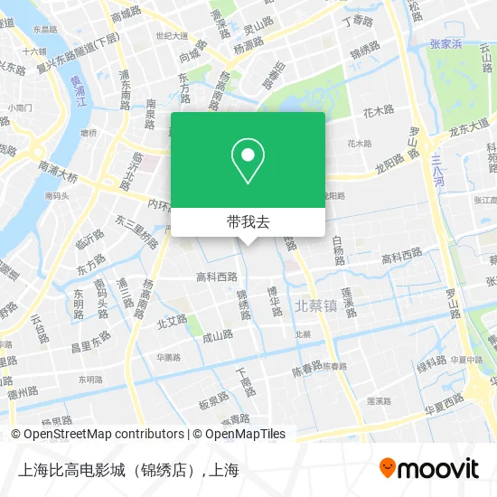 上海比高电影城（锦绣店）地图