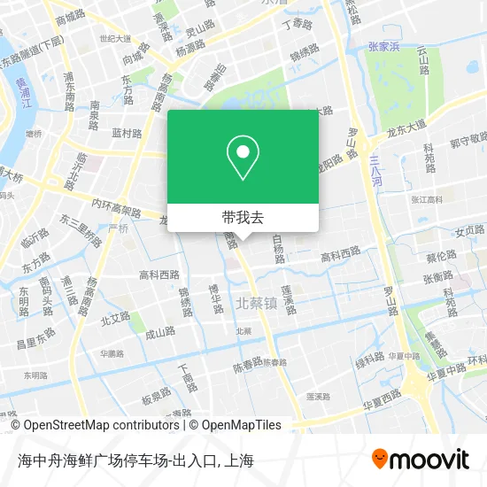 海中舟海鲜广场停车场-出入口地图