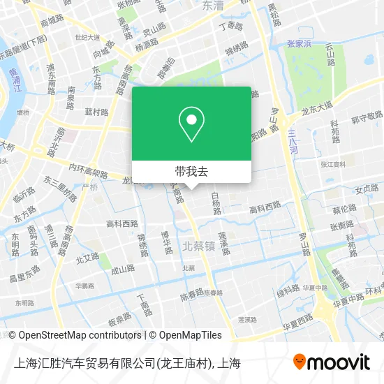 上海汇胜汽车贸易有限公司(龙王庙村)地图