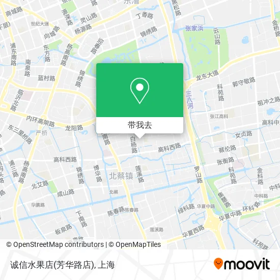 诚信水果店(芳华路店)地图