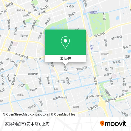 家得利超市(花木店)地图
