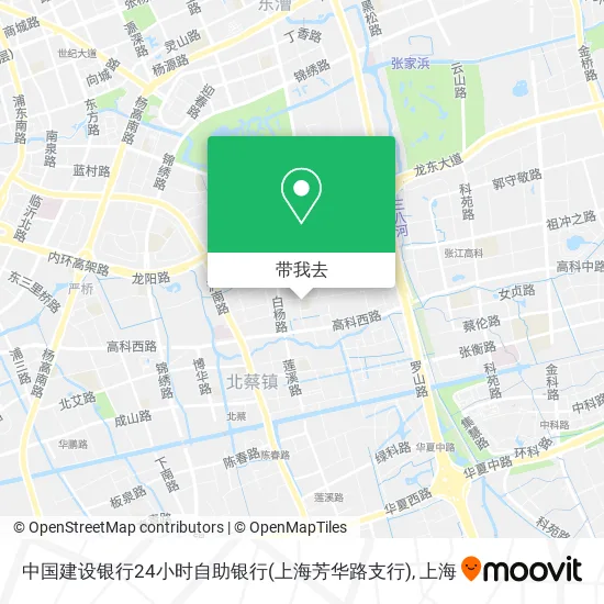 中国建设银行24小时自助银行(上海芳华路支行)地图