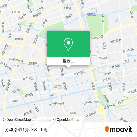 芳华路411弄小区地图
