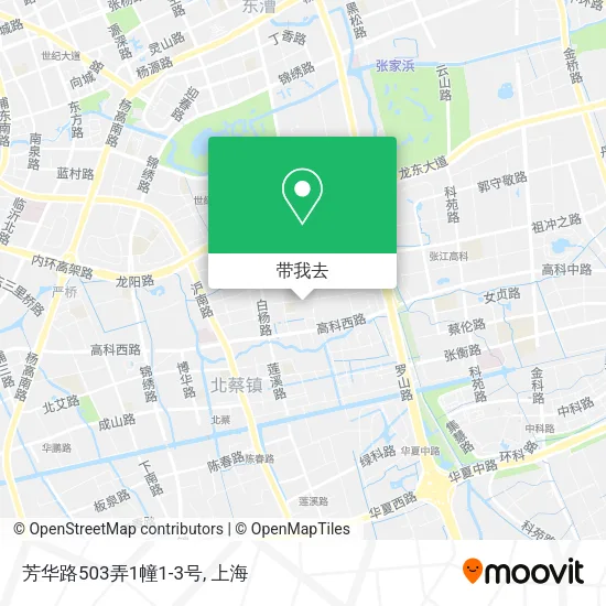 芳华路503弄1幢1-3号地图