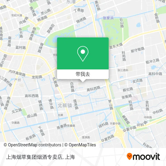 上海烟草集团烟酒专卖店地图