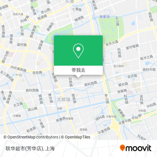 联华超市(芳华店)地图