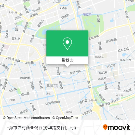 上海市农村商业银行(芳华路支行)地图