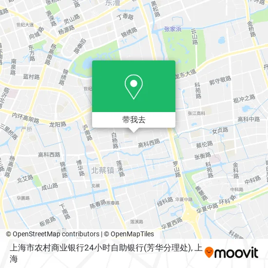 上海市农村商业银行24小时自助银行(芳华分理处)地图