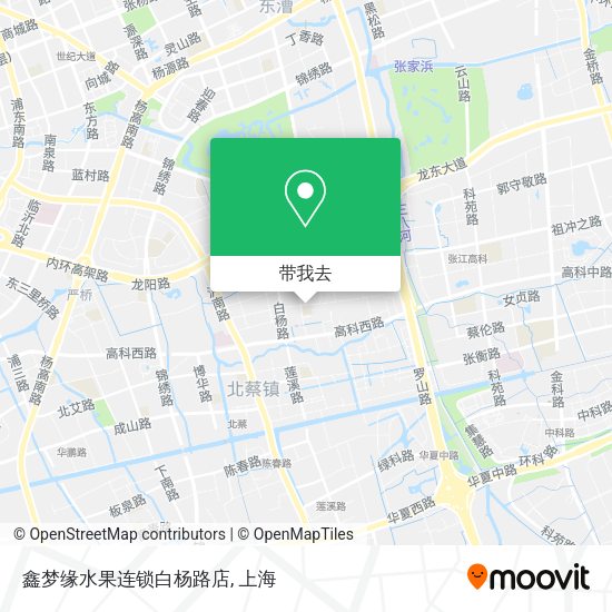 鑫梦缘水果连锁白杨路店地图