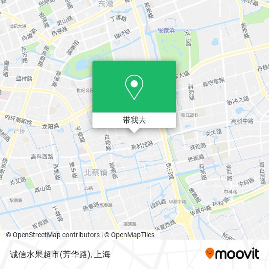 诚信水果超市(芳华路)地图