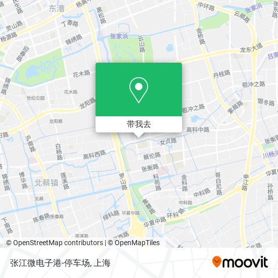 张江微电子港-停车场地图