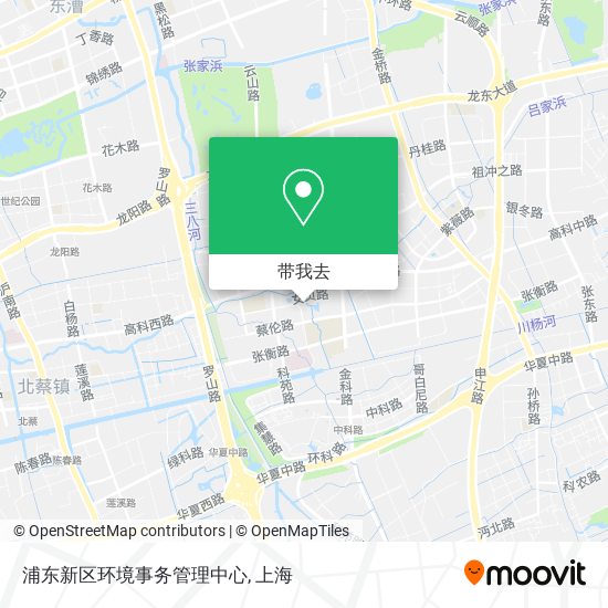 浦东新区环境事务管理中心地图