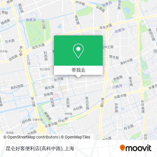 昆仑好客便利店(高科中路)地图