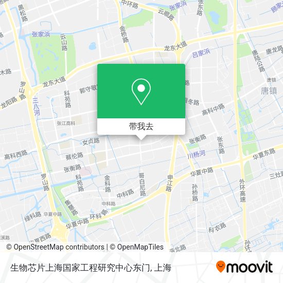 生物芯片上海国家工程研究中心东门地图