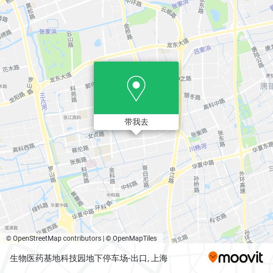 生物医药基地科技园地下停车场-出口地图